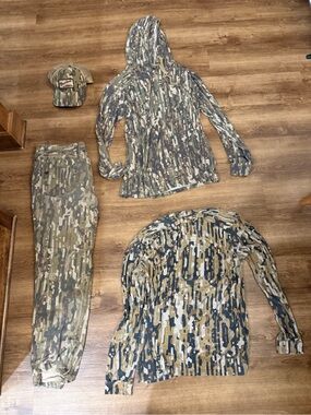 Duck Camp Camouflage Hunting Top, Hoodie, Pants & Cap Set